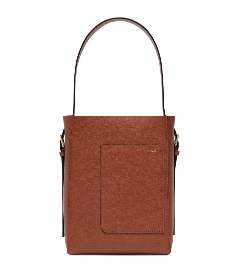 Valextra Valextra Small Leather Bucket Bag