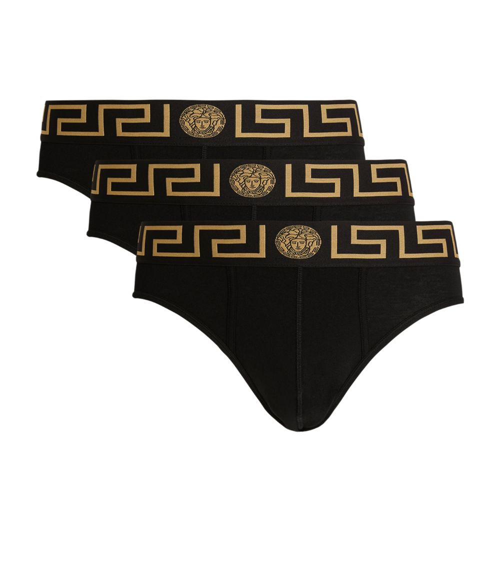 Versace Versace Iconic Greca Briefs (Pack Of 3)