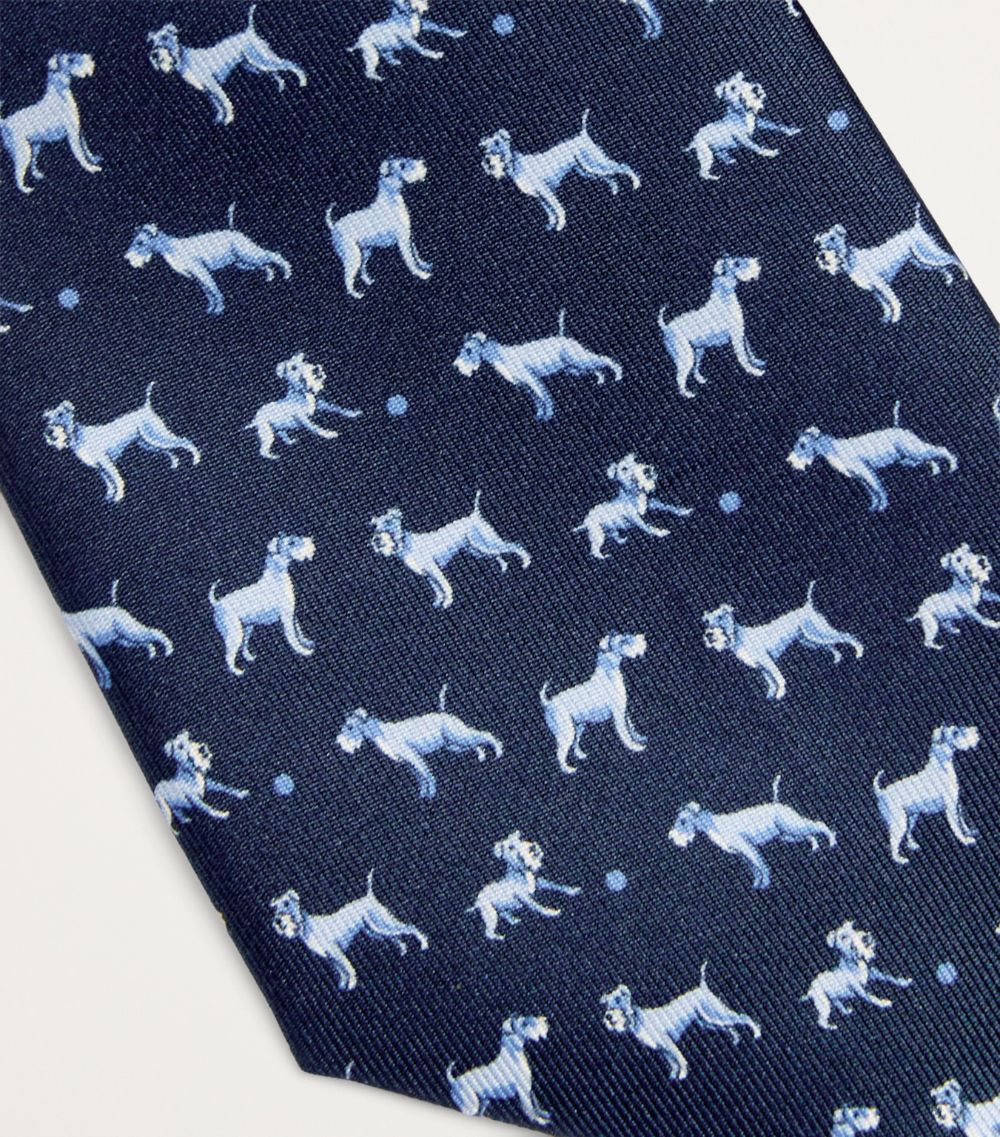 Giorgio Armani Giorgio Armani Silk Dog Print Tie