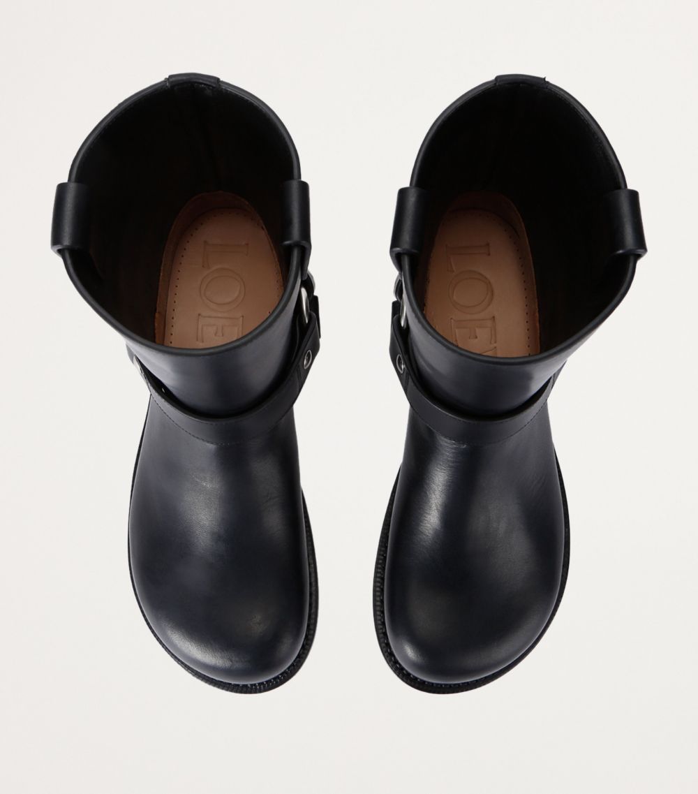 Loewe Loewe Leather Campo Biker Boots