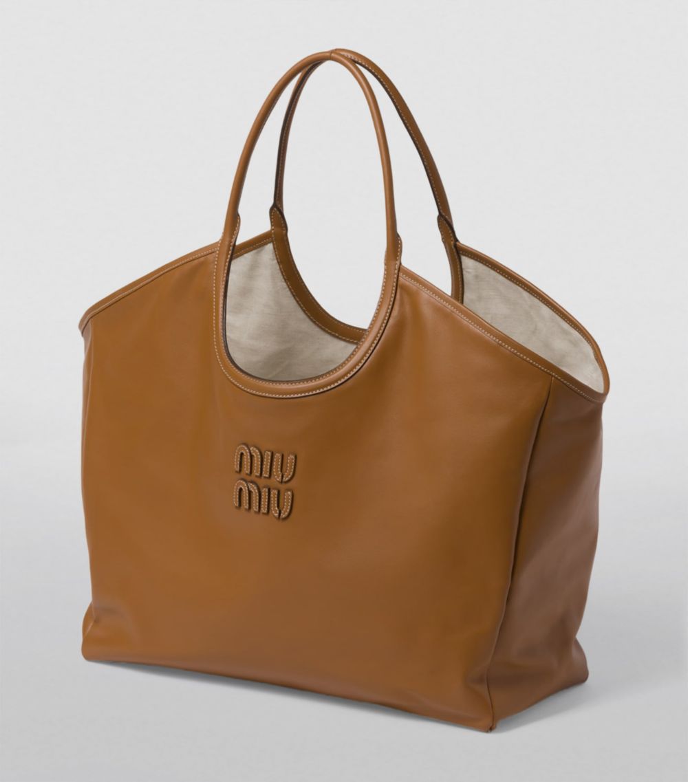 Miu Miu Miu Miu Leather Ivy Tote Bag
