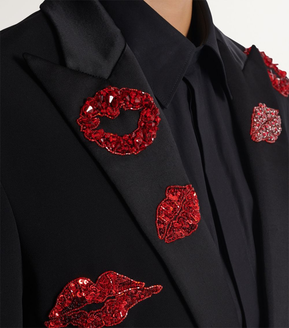 Balmain Balmain Embroidered-Kiss Blazer