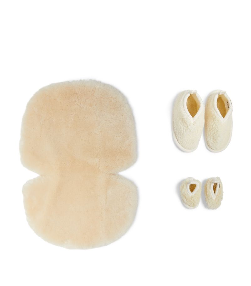 Binibamba Binibamba Merino Slippers, Booties And Sheepskin Wrigglemat Baby Shower Hamper