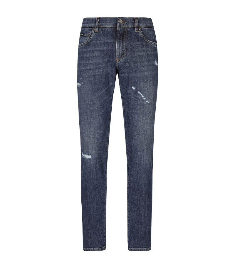 Dolce & Gabbana Dolce & Gabbana Slim-Fit Distressed Jeans