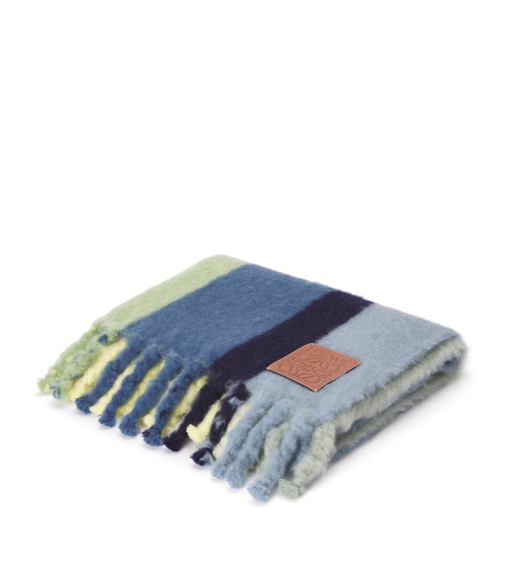 Loewe LOEWE Wool-Rich Striped Blanket (130cm x 200cm)