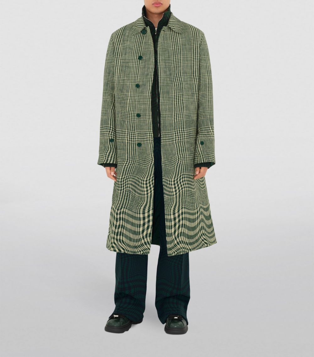 Burberry Burberry Warped Houndstooth Car Coat