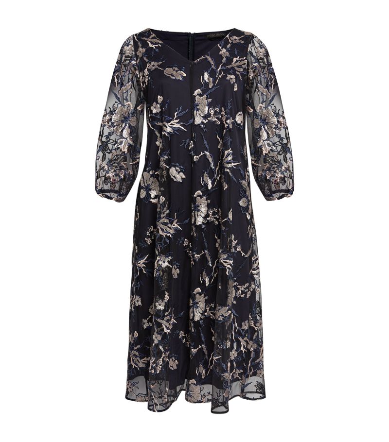 Marina Rinaldi Marina Rinaldi Tulle Embroidered Maxi Dress