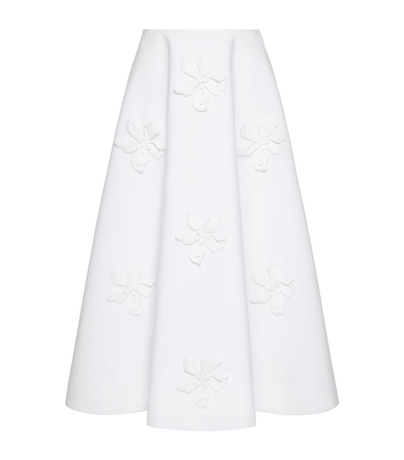 VALENTINO GARAVANI Valentino Garavani Embroidered Midi Skirt