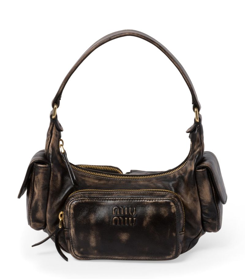 Miu Miu Miu Miu Leather Pocket Shoulder Bag