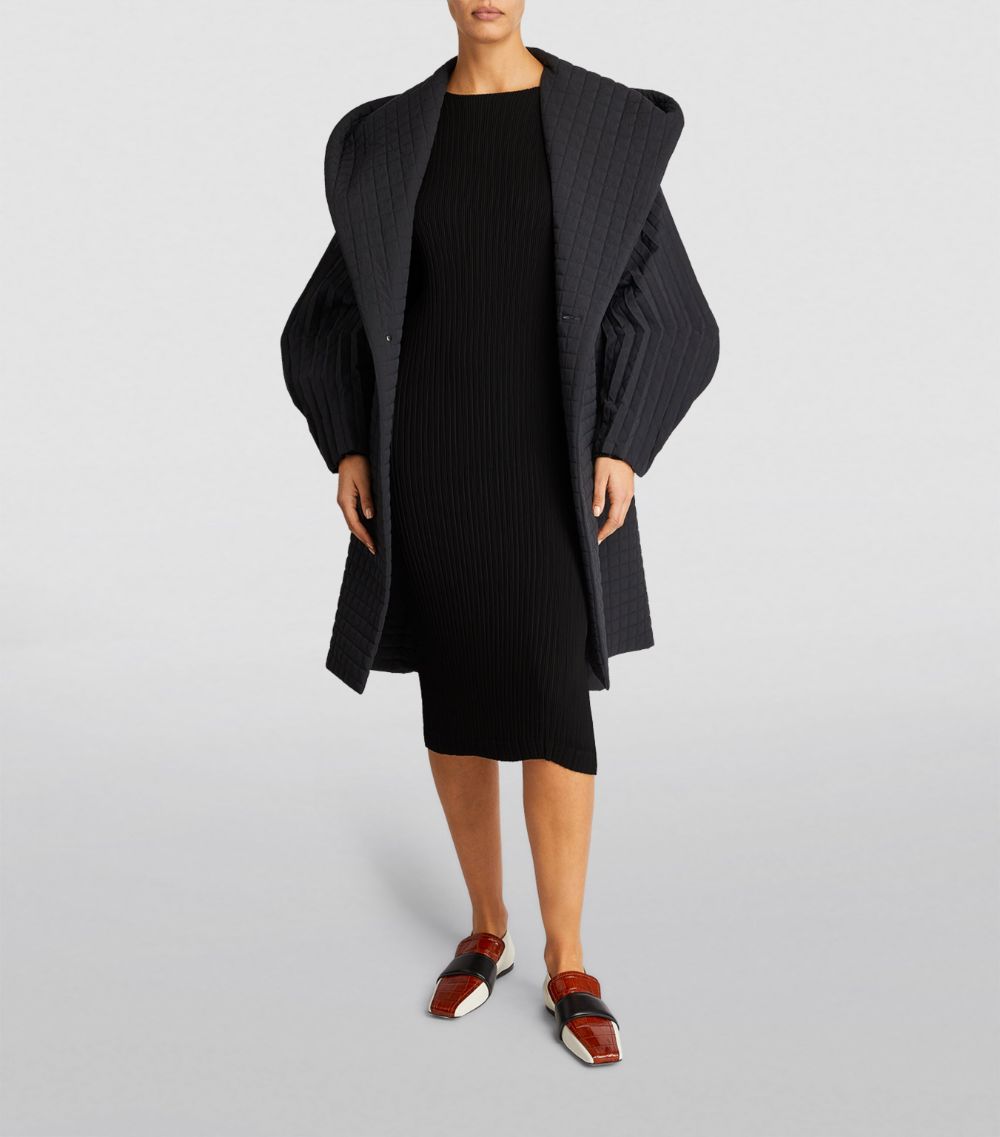 Issey Miyake Issey Miyake Hatching Pleats Midi Dress