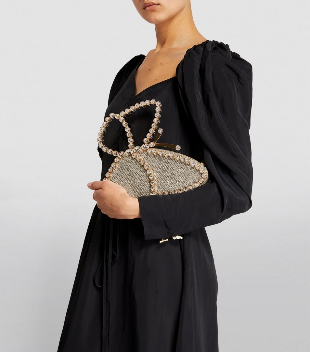 L'Alingi L'Alingi Embellished Glitter Butterfly Clutch Bag