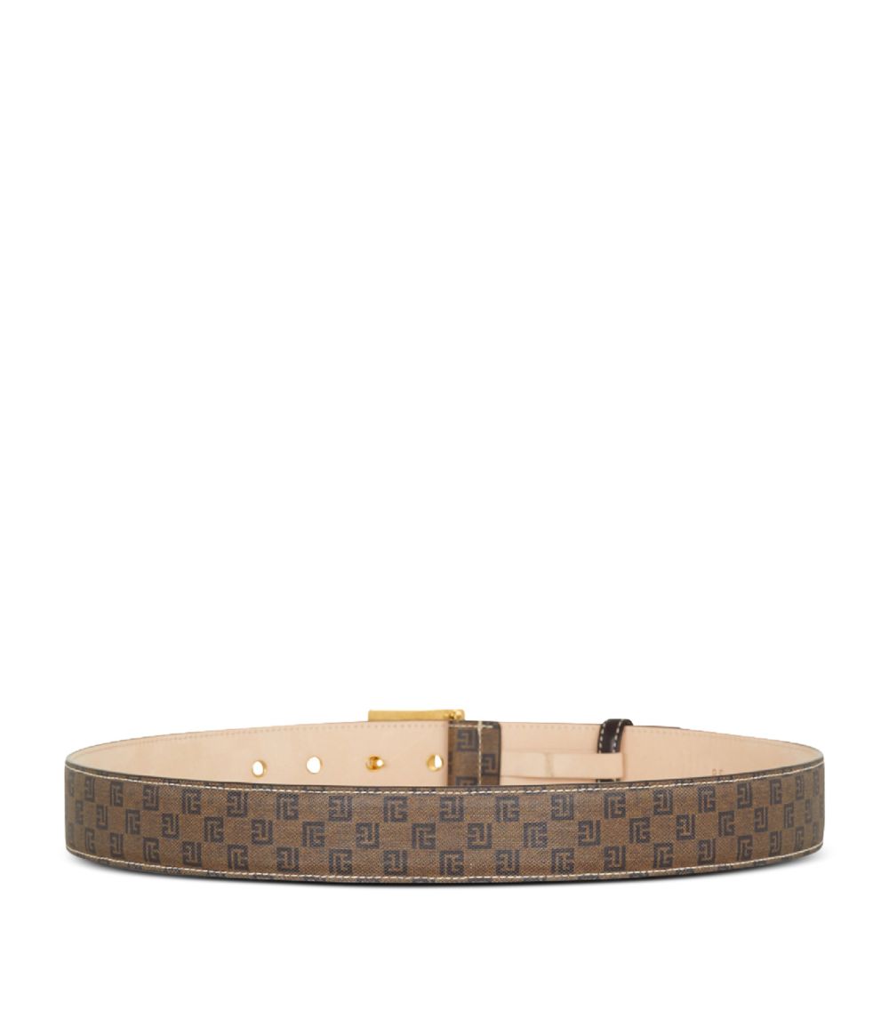 Balmain Balmain Monogram Print Belt