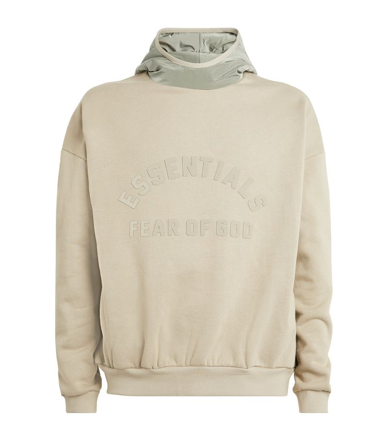 Fear Of God Essentials Fear Of God Essentials Cotton-Blend Logo Hoodie