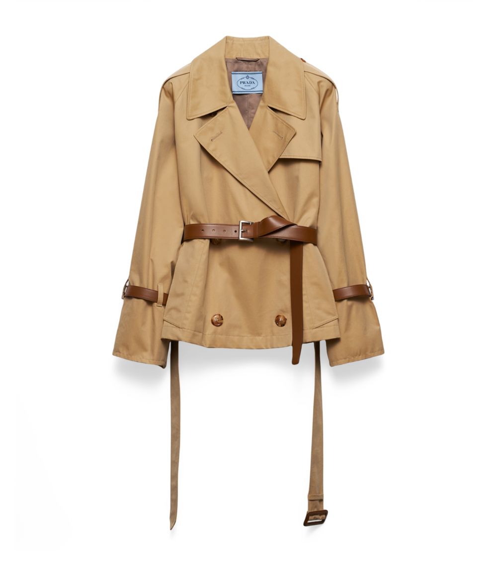 Prada Prada Belt-Detail Trench Jacket