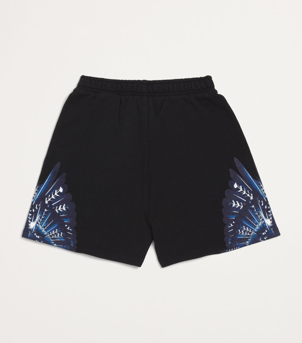  Marcelo Burlon County Of Milan Kids Cotton Grizzly Wings Shorts (4-12 Years)