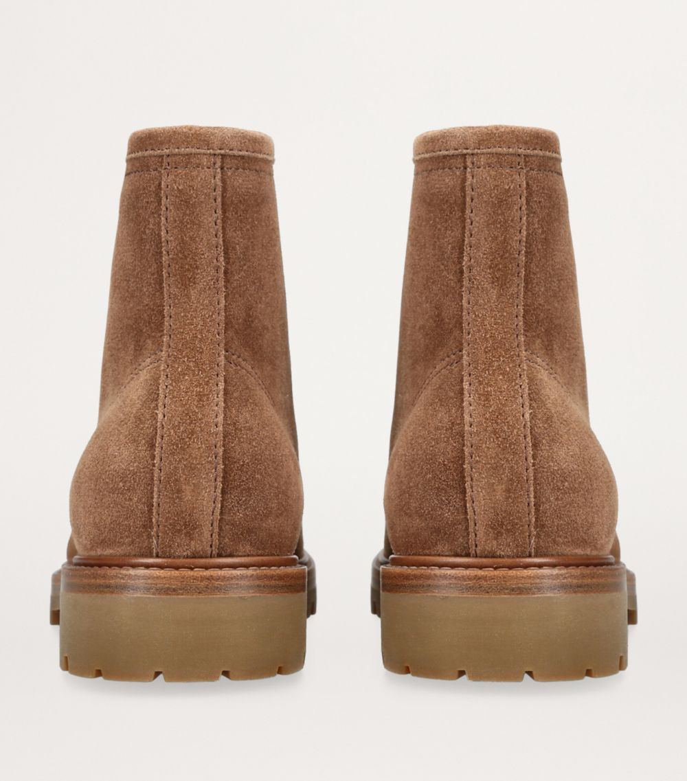 Brunello Cucinelli Brunello Cucinelli Suede Apron Boots