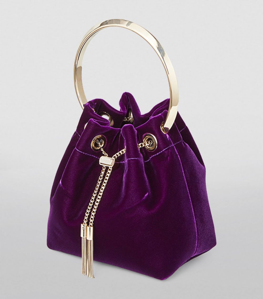 Jimmy Choo Jimmy Choo Bon Bon Velvet Bucket Bag