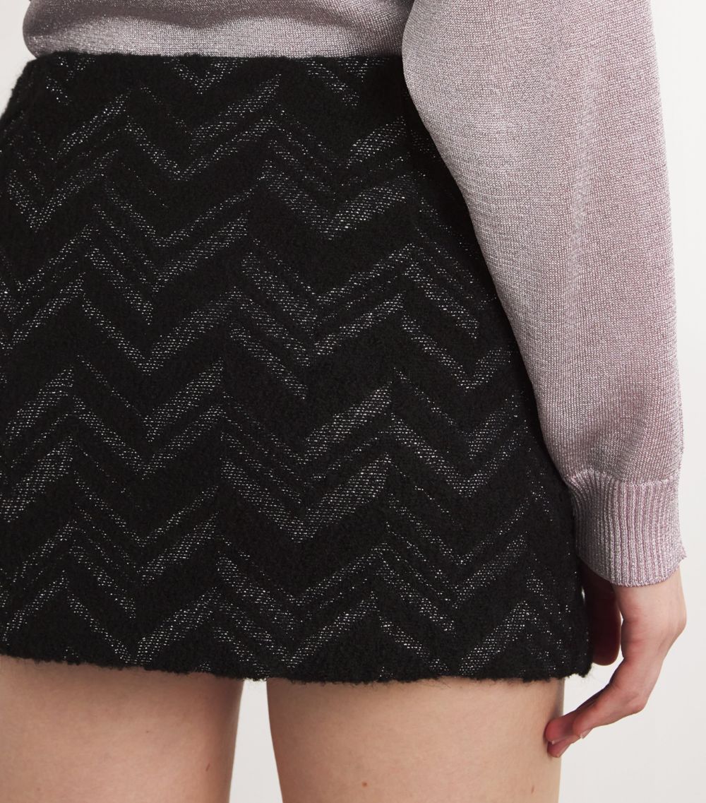 Missoni Missoni Chevron Lamé Mini Skirt