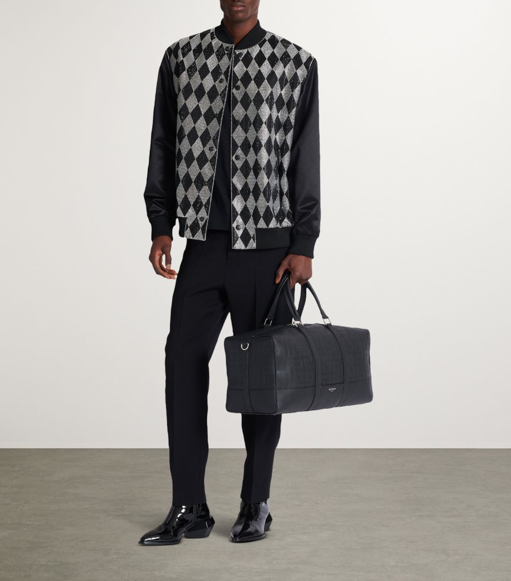 Balmain Balmain Grained Leather Holdall