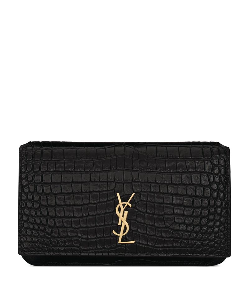 Saint Laurent Saint Laurent Leather Cross-Body Phone Holder