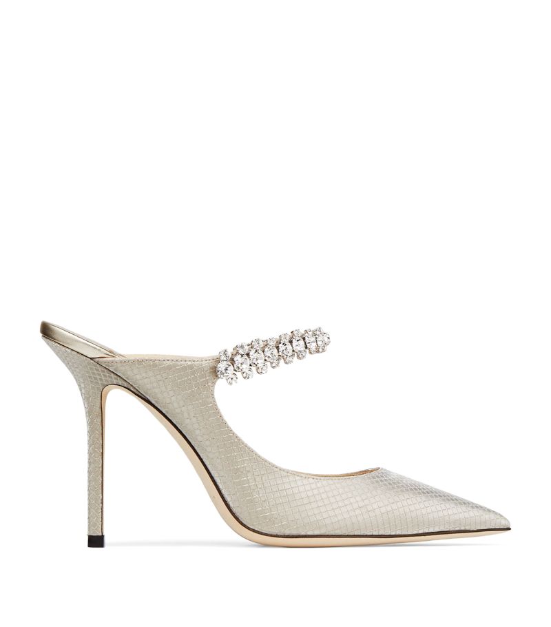 Jimmy Choo Jimmy Choo Bing 100 Metallic Mules