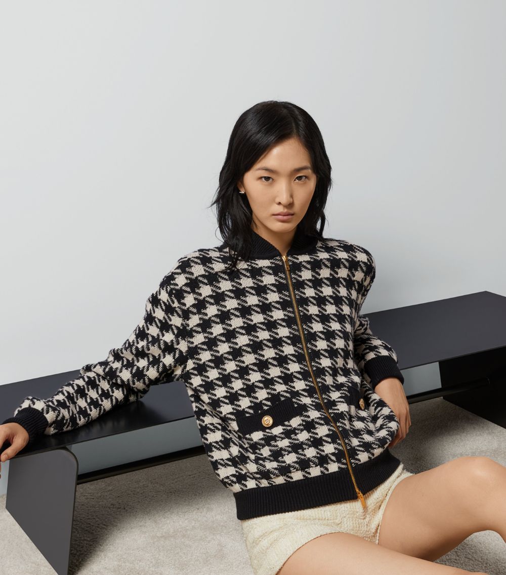 Gucci Gucci Houndstooth Bomber Jacket