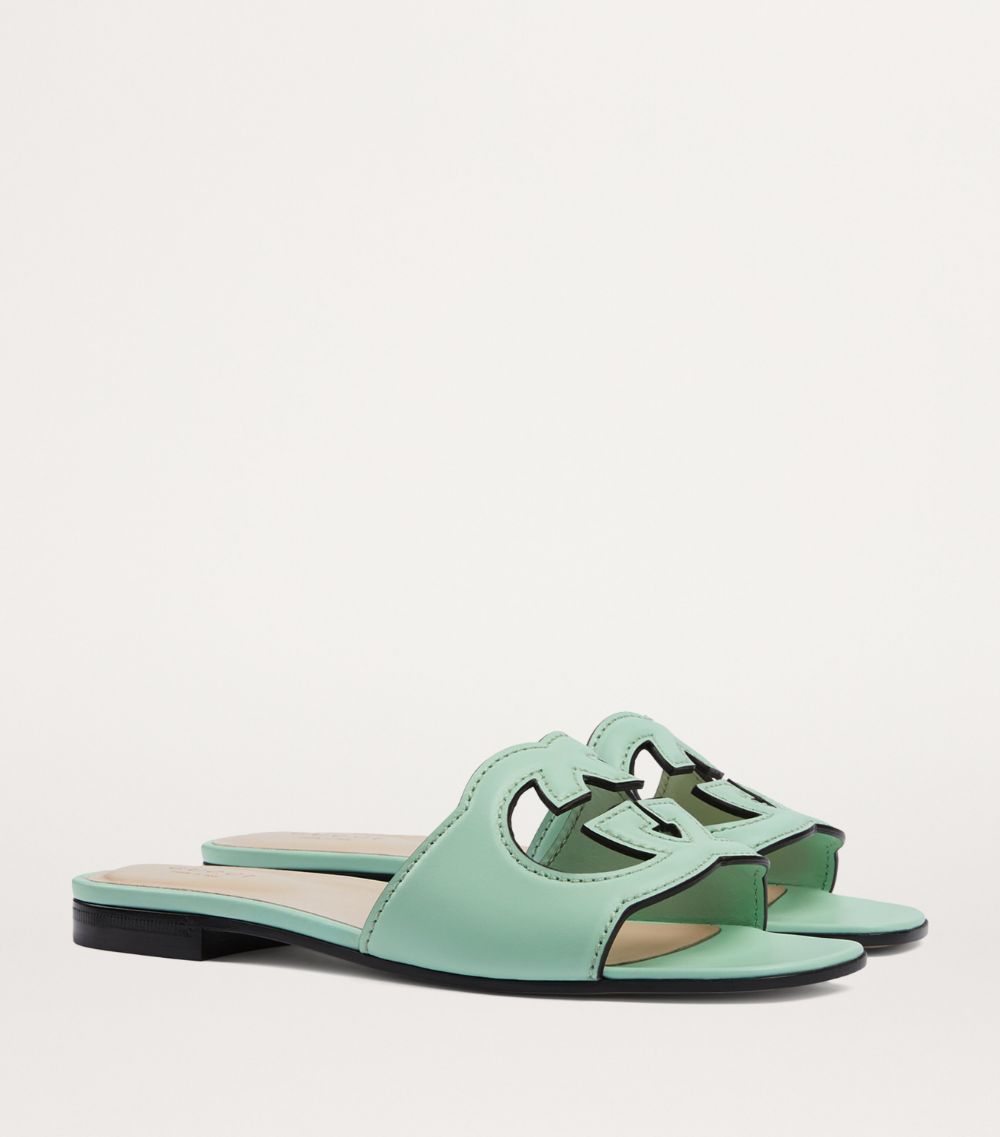 Gucci Gucci Leather Interlocking G Sandals