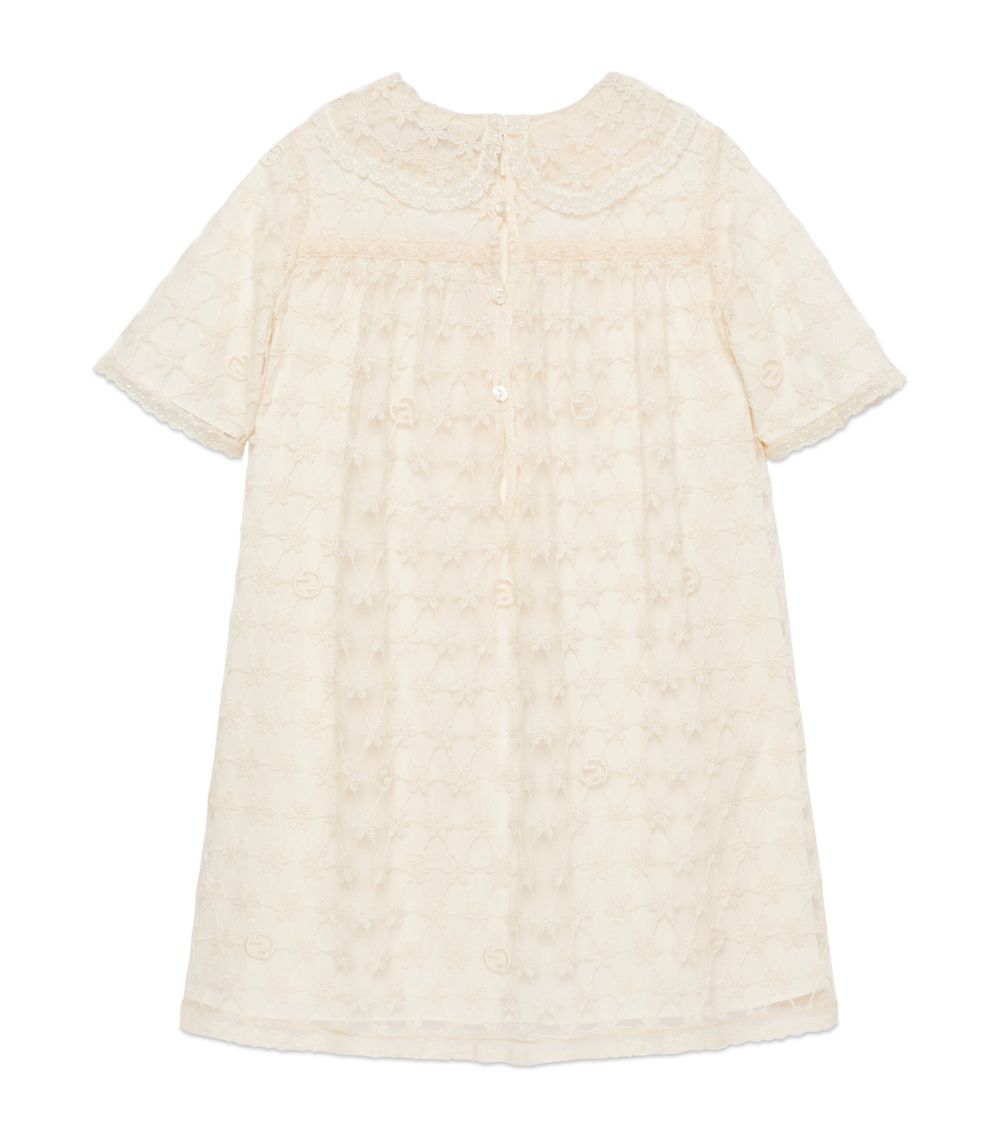 Gucci Gucci Kids Tulle Embroidered Dress (4-12 Years)