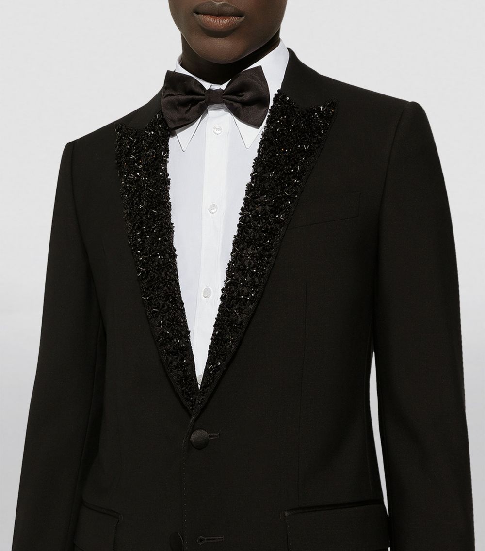 Dolce & Gabbana Dolce & Gabbana Embellished-Lapel Blazer