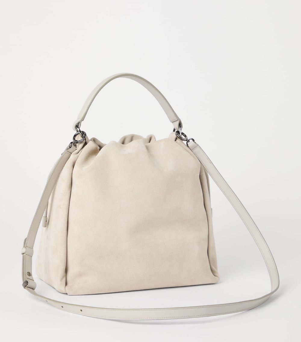 Brunello Cucinelli Brunello Cucinelli Suede Calfskin Mellow Bucket Bag