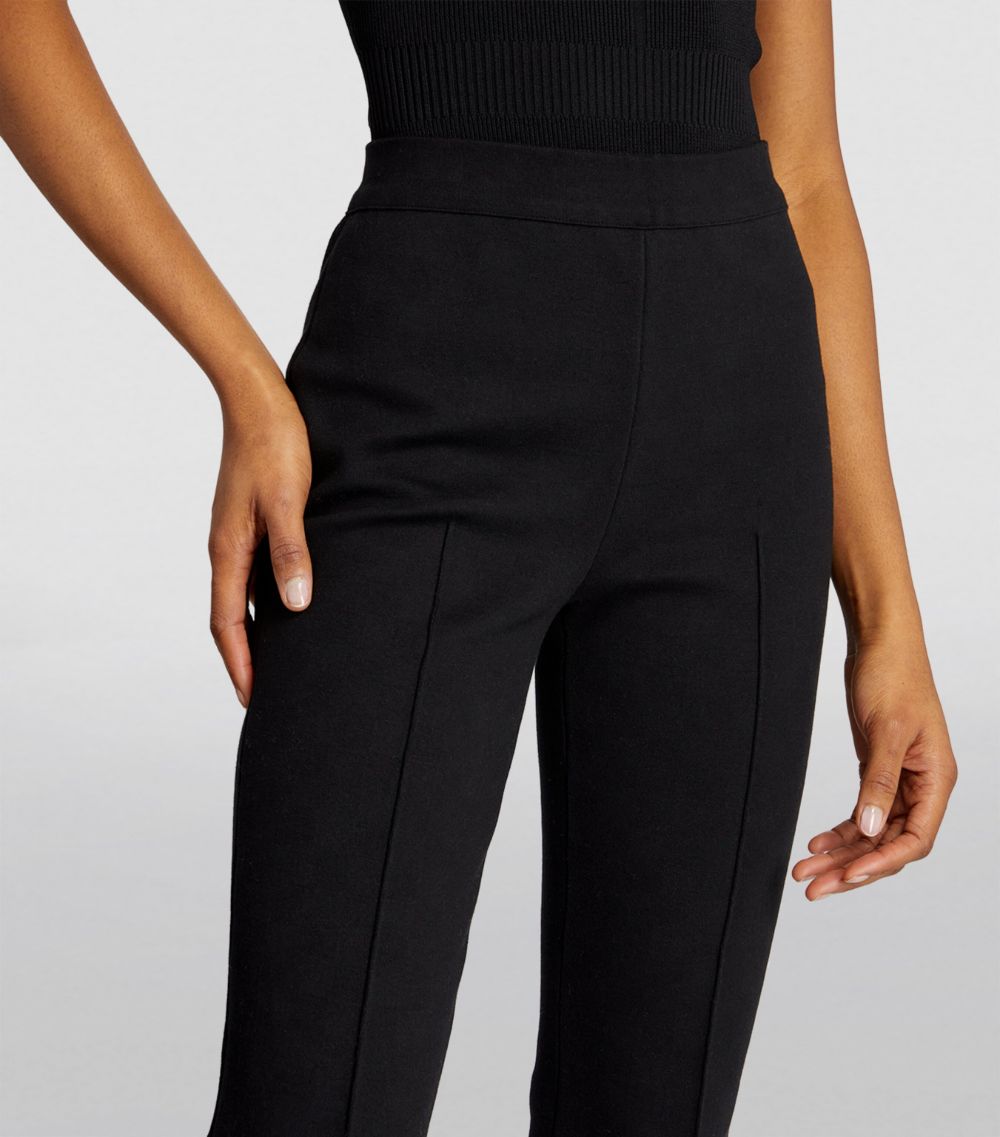  High Sport Cropped Kick Flared Trousers