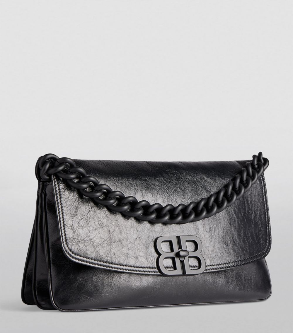 Balenciaga Balenciaga Medium Leather Soft Flap Shoulder Bag