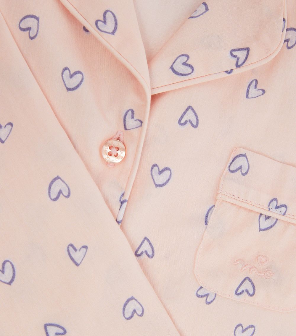 Marie-Chantal Marie-Chantal Heart Print Pyjama Set (2-12 Years)