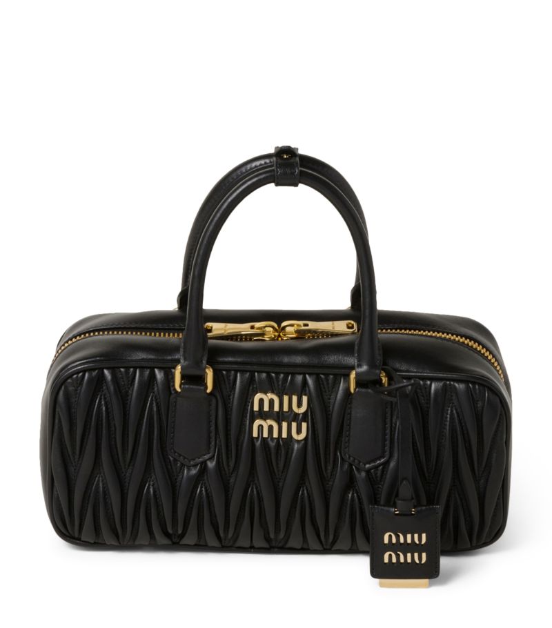 Miu Miu Miu Miu Matelassé Leather Arcadie Top-Handle Bag