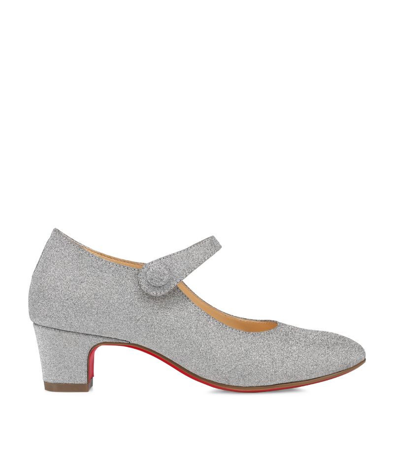 Christian Louboutin Kids Christian Louboutin Kids Betsina Glitter-Embellished Shoes