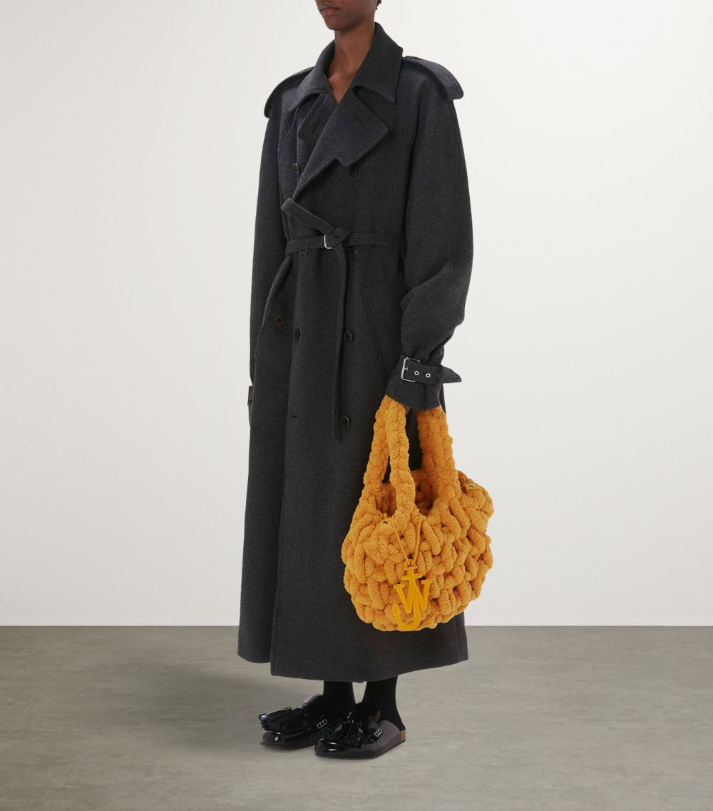 Jw Anderson Jw Anderson Large Chenille Blanket Tote Bag