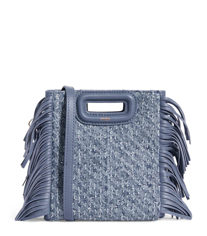  Maje Mini Denim M Cross-Body Bag