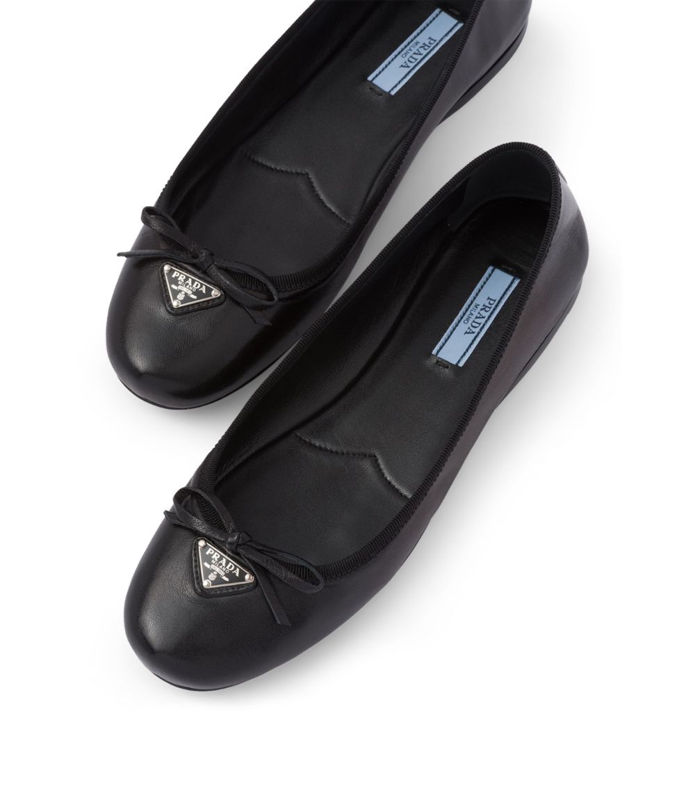 Prada Prada Leather Ballet Flats