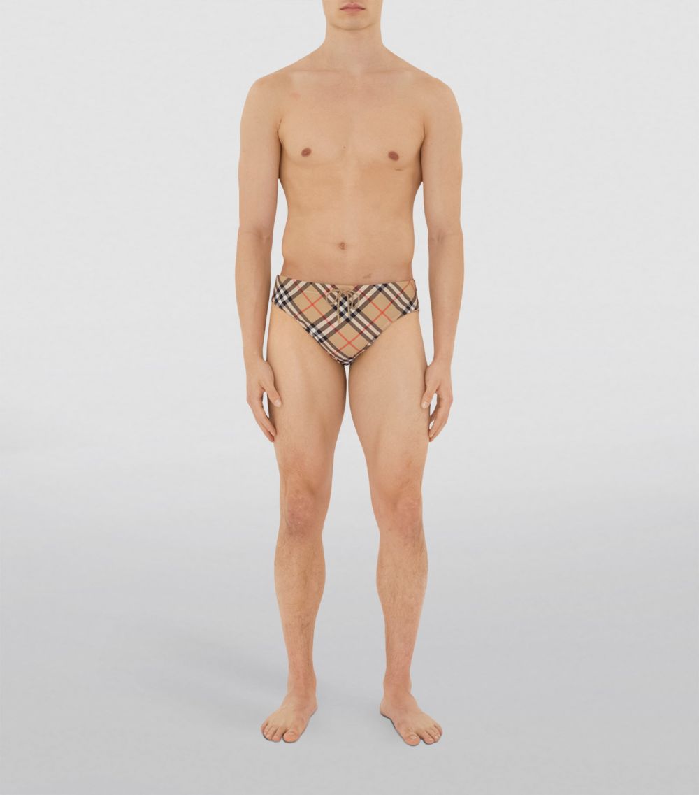 Burberry Burberry Check Swim Briefs