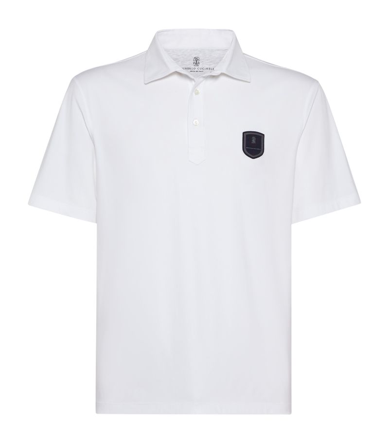 Brunello Cucinelli Brunello Cucinelli Tennis Badge Polo Shirt