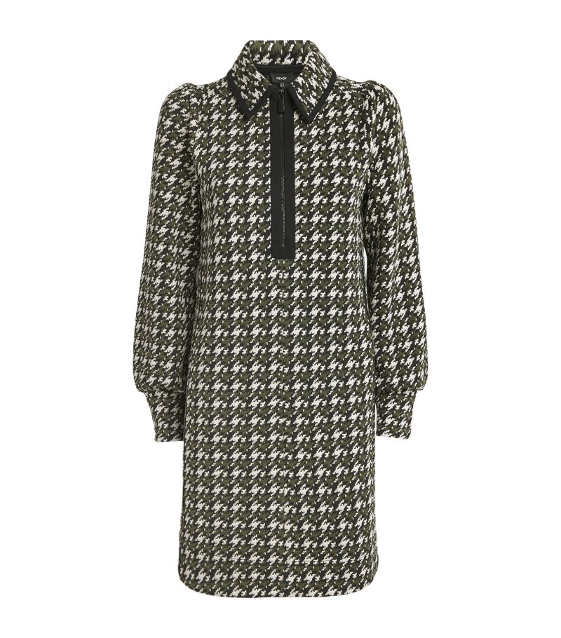 Me+Em Me+Em Ponte-Jersey Houndstooth Dress