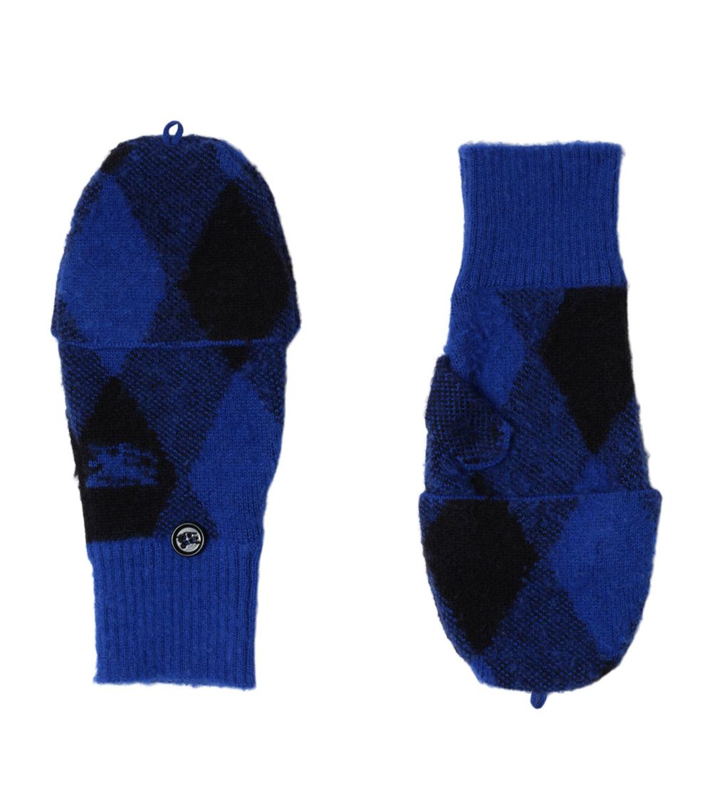 Burberry Burberry Wool Argyle Gloves