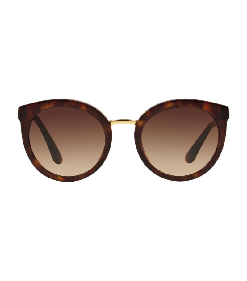 Dolce & Gabbana Dolce & Gabbana Tortoiseshell Round Sunglasses