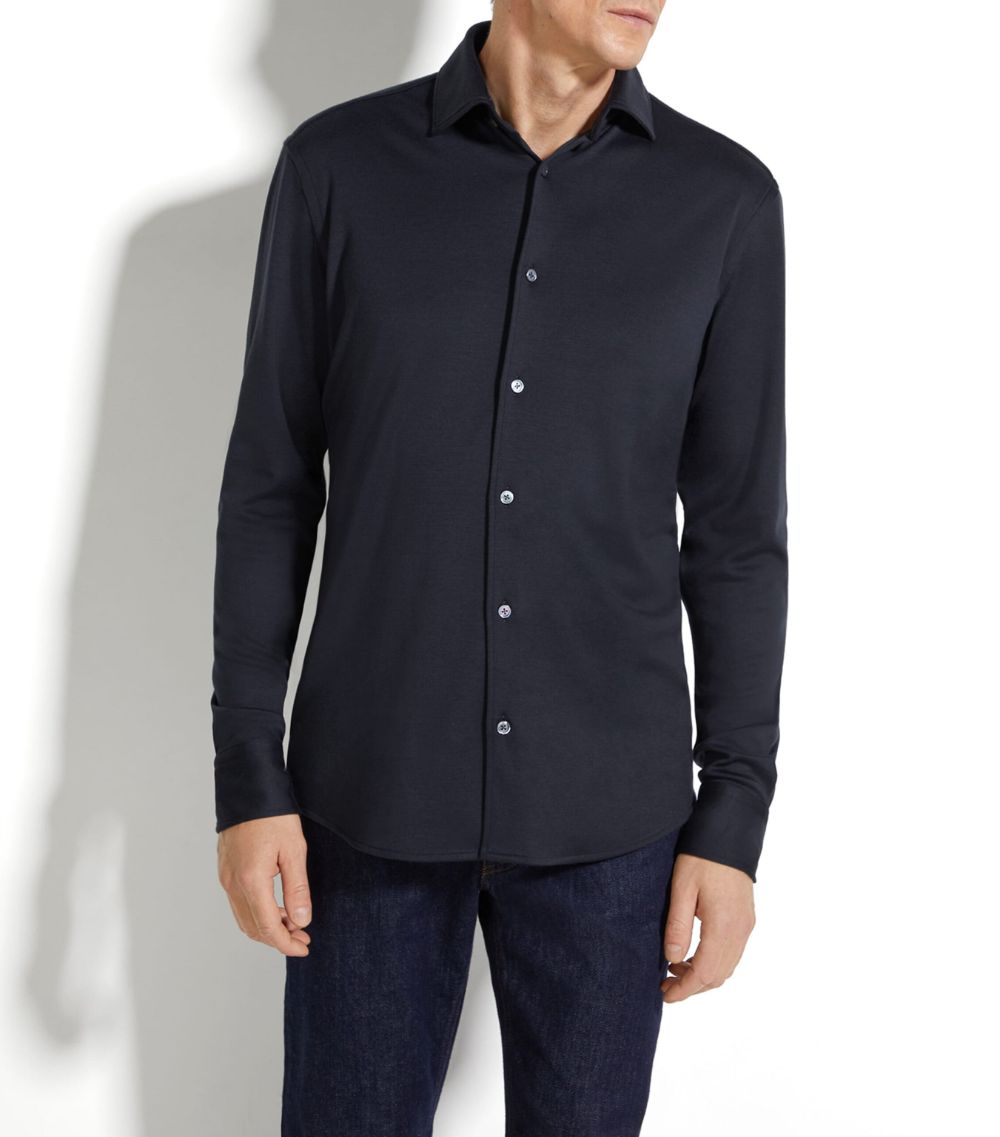 zegna Zegna Cashmere-Silk Shirt