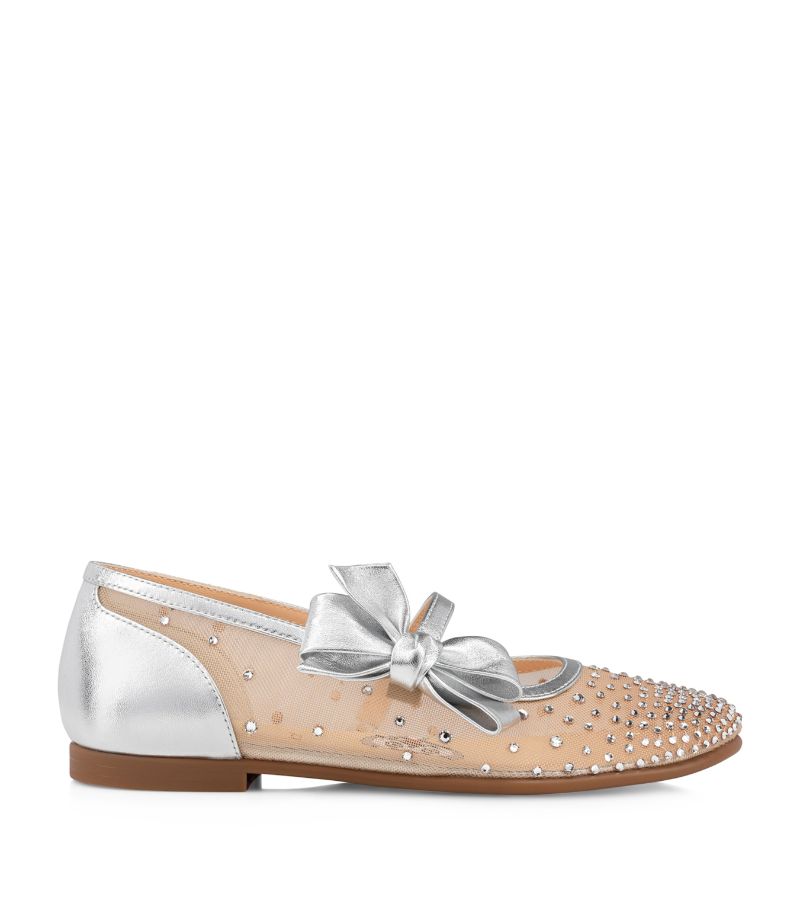 Christian Louboutin Kids Christian Louboutin Kids Melodie Strass Ballet Shoes