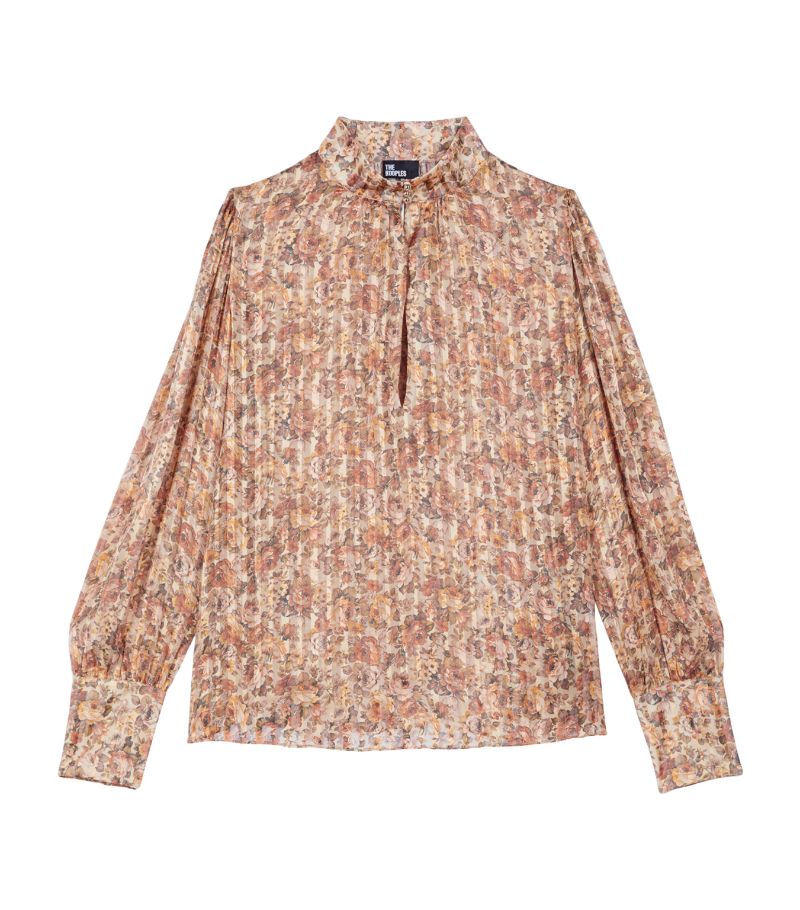 The Kooples The Kooples Silk Floral Print Blouse