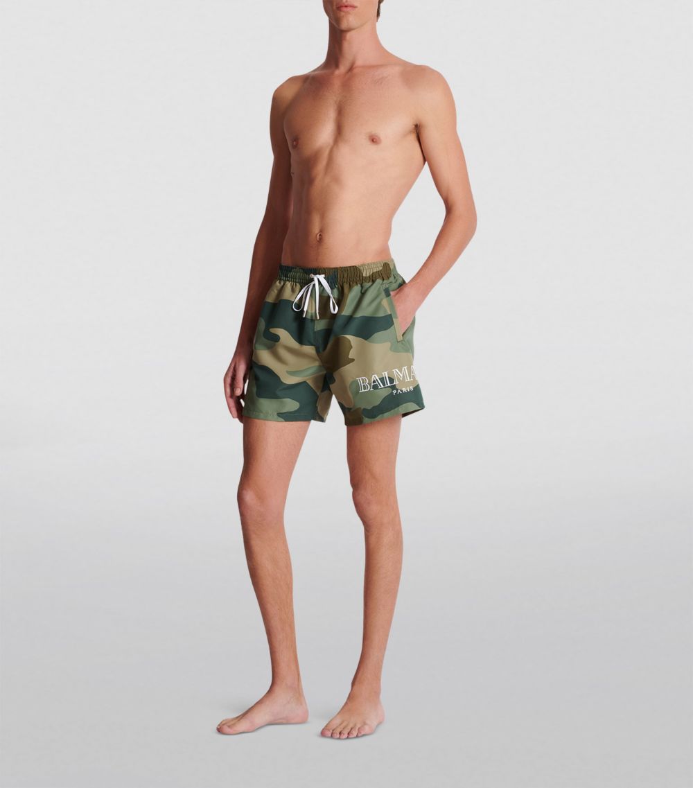 Balmain Balmain Camouflage Swim Shorts