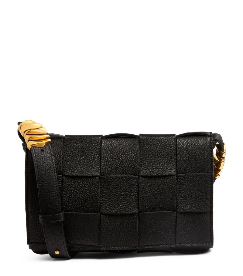 Bottega Veneta Bottega Veneta Leather Intreccio Cassette Cross-Body Bag