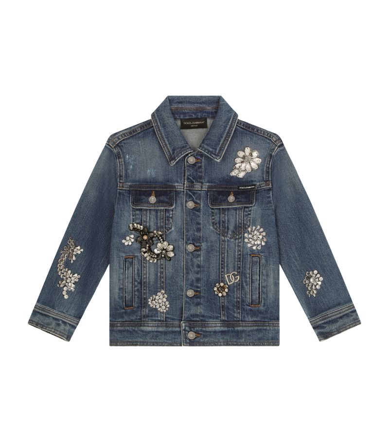 Dolce & Gabbana Dolce & Gabbana Kids Embellished Denim Jacket (8-12 Years)