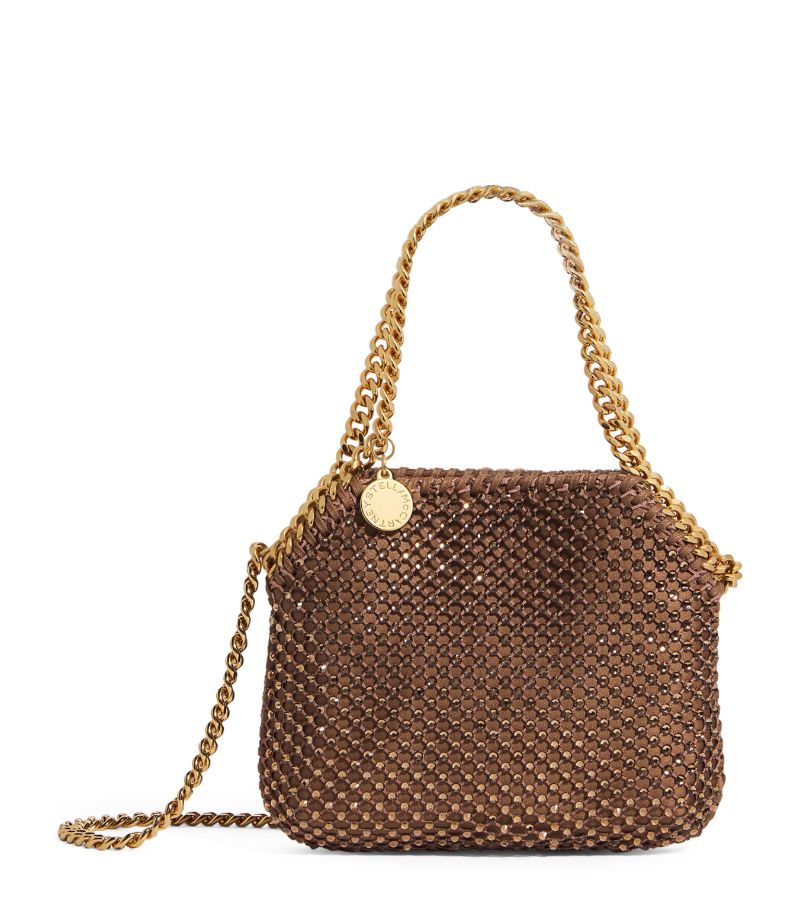 Stella McCartney Stella Mccartney Mini Crystal-Mesh Falabella Cross-Body Bag